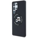 Etui Karl Lagerfeld Silicone Double Heads And Circle MagSafe do Samsung Galaxy S25 Ultra czarny
