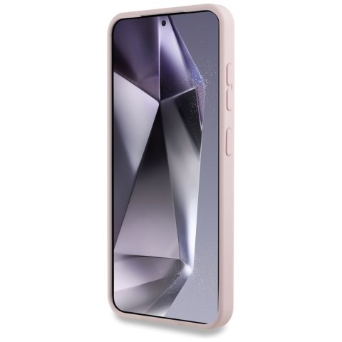 Etui Karl Lagerfeld Silicone Double Heads And Circle MagSafe do Samsung Galaxy S25 różowy