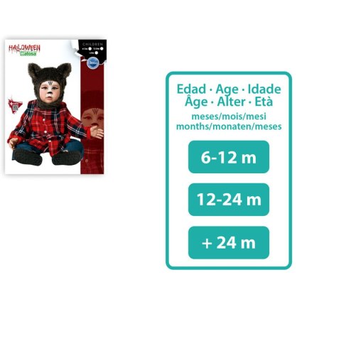 Kostium dla Niemowląt Brązowy Wilk - 6-12 miesięcy