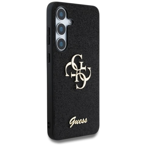 Etui Guess Fixed Glitter Big 4G Metal Logo do Samsung Galaxy S25+ czarny