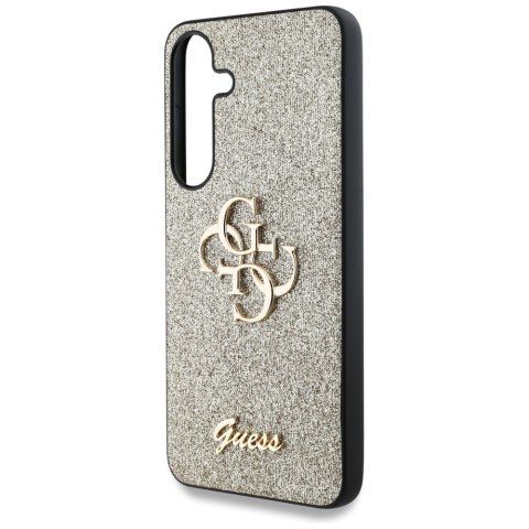 Etui Guess Fixed Glitter Big 4G Metal Logo do Samsung Galaxy S25+ złoty