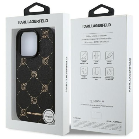 Karl Lagerfeld KLHMP16XPGKHPHK iPhone 16Pro Max 6.9" czarny/black Magsafe Karl Head