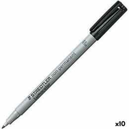 Marker/mazak Staedtler Lumocolor 316F Czarny (10 Sztuk)