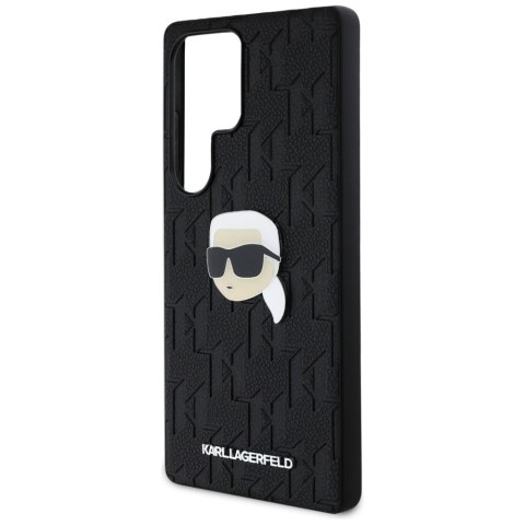 Etui Karl Lagerfeld Leather Monogram Pin Logo Karl Head do Samsung Galaxy S25 Ultra czarny