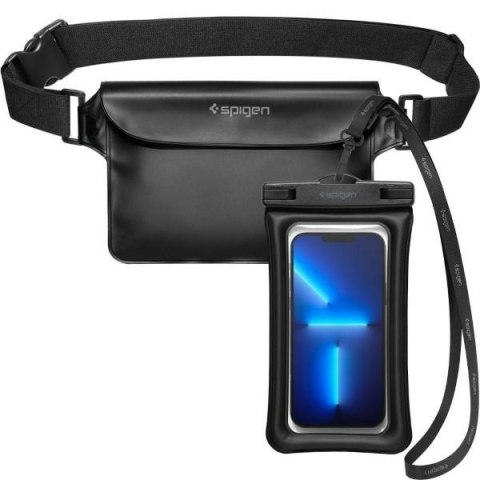Spigen Universal Waterproof A621 Case& Waist Bag Black AMP04533