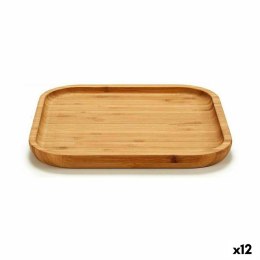 Tacka do przekąsek Kinvara JWKW-3710 Brązowy Kwadratowy 20 x 1,5 x 20 cm (12 Sztuk)