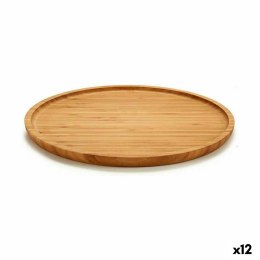 Tacka do przekąsek Kinvara JWKW-3711-2 Brązowy Okrągła 30 x 1,5 x 30 cm (12 Sztuk)