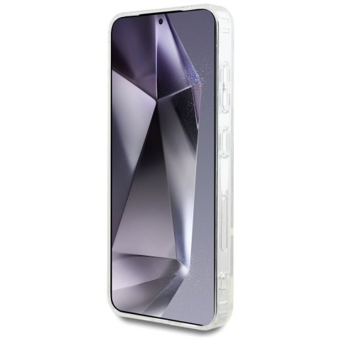 Etui Karl Lagerfeld Button Karl & Choupette Heads Printed Logo MagSafe do Samsung Galaxy S25+ biały