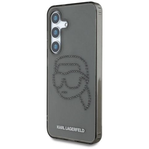 Etui Karl Lagerfeld Rhinestones Karl Head Logo do Samsung Galaxy S25 czarny