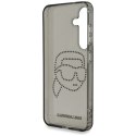Etui Karl Lagerfeld Rhinestones Karl Head Logo do Samsung Galaxy S25 czarny