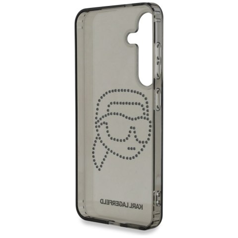 Etui Karl Lagerfeld Rhinestones Karl Head Logo do Samsung Galaxy S25 czarny
