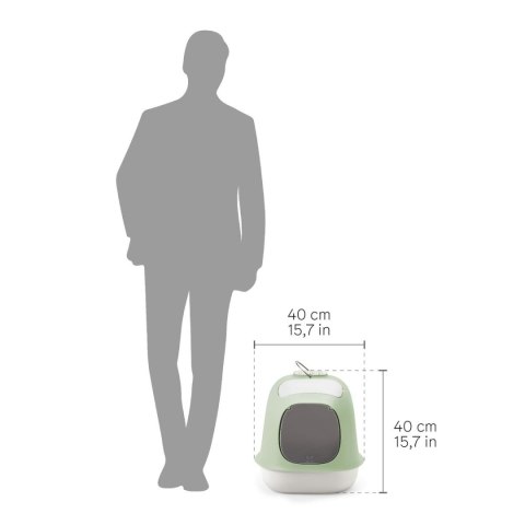 Kuweta dla Kotów United Pets Kolor Zielony polipropylen 40 x 50 cm