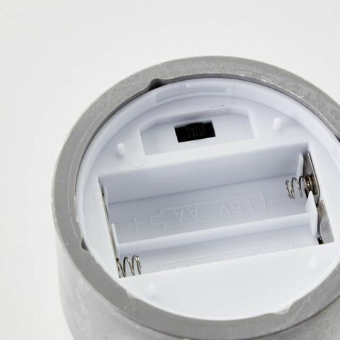 Świeca LED Brilliant Szary Metal 3 Sztuk