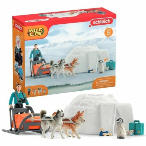 Playset Schleich 42558 Wild Life Antarctica Expedition Set 16 Części 19 Części
