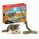 Playset Schleich Alligator/Anaconda Duel Set 4 Części