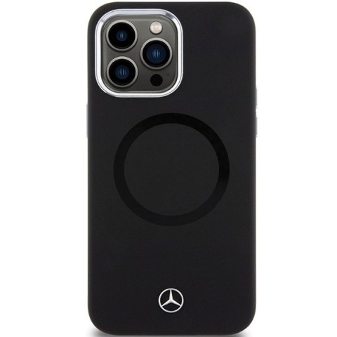 Mercedes MEHMP15L23SCMK iPhone 15 Pro 6.1" czarny/black hardcase Silicone Bicolor MagSafe
