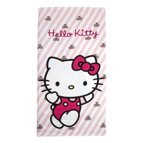 Ręcznik plażowy Hello Kitty Jasnoróżowy 70 x 140 cm