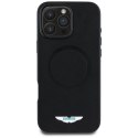 Etui Aston Martin HC FW Logo do iPhone 16 Pro Max MagSafe czarny