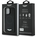 Etui Aston Martin HC FW Logo do iPhone 16 Pro Max MagSafe czarny