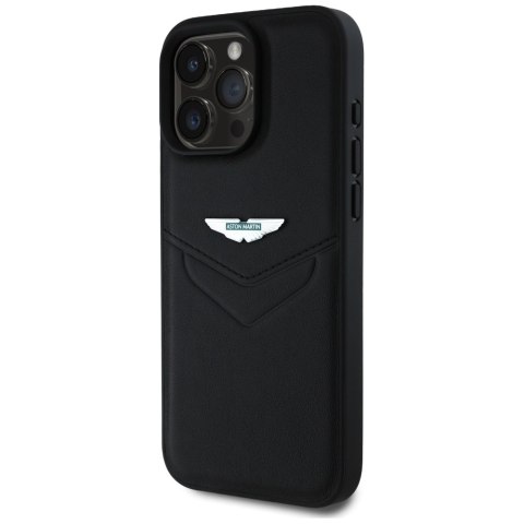 Etui Aston Martin HC Leather Victory Design do iPhone 16 Pro Max czarny