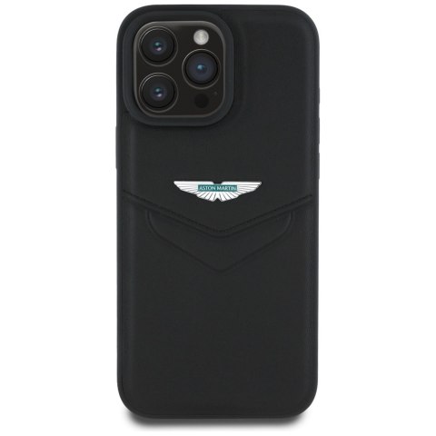 Etui Aston Martin HC Leather Victory Design do iPhone 16 Pro Max czarny