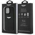 Etui Aston Martin HC Leather Victory Design do iPhone 16 Pro czarny