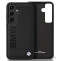 Etui BMW Leather Big Wordmark do SamsungGalaxy S25+ czarny