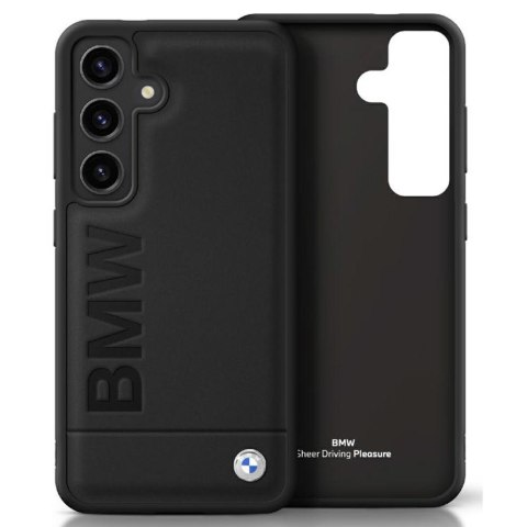 Etui BMW Leather Big Wordmark do SamsungGalaxy S25+ czarny