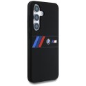 Etui BMW Silicone Middle Tricolor Stripes MagSafe do Samsung Galaxy S25 czarny