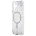Etui Guess HC Resin Bottom Glitter do iPhone 16 MagSafe srebrny