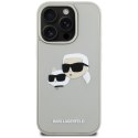 Etui Karl Lagerfeld HC 3D Rubber Double Heads do iPhone 16 Pro Max beżowy