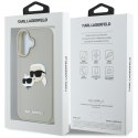 Etui Karl Lagerfeld HC 3D Rubber DoubleHeads do iPhone 16 beżowy