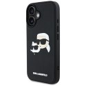 Etui Karl Lagerfeld HC 3D Rubber Double Heads do iPhone 16 czarny