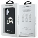 Etui Karl Lagerfeld HC 3D Rubber Double Heads do iPhone 16 czarny