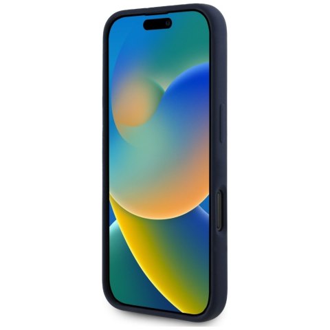 Etui Red Bull HC Silicone ORBR20 Logo Red Lining do iPhone 16 MagSafe granatowy