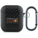Etui Red Bull PU Carbon Logo do AirPods 1/2 czarny