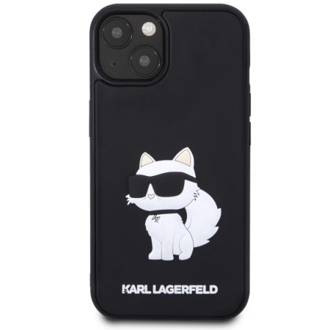 Karl Lagerfeld KLHCP14S3DRKHNK iPhone 14 / 15 / 13 6.1" czarny/black hardcase Rubber Choupette 3D