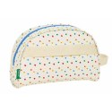 Neseser szkolny Benetton Biały Krety 28 x 18 x 10 cm
