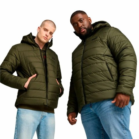 Męska kurtka sportowa Puma Essentials Hooded Padded Ciemna zieleń - XXL