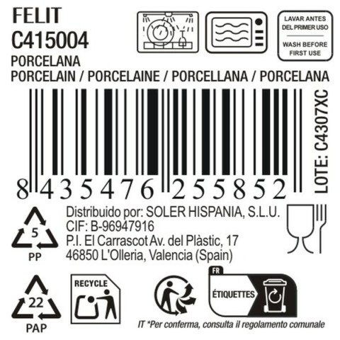 Płaski Talerz La Mediterránea Felit (Ø 27 cm)