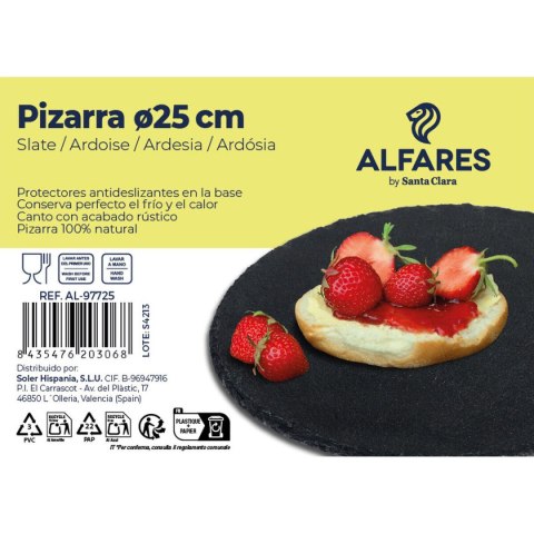 Płaski Talerz Santa Clara Alfares Deska Ø 25 cm