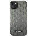 Karl Lagerfeld KLHCP14SSAKLHPG iPhone 14 / 15 / 13 6,1" hardcase szary/grey Saffiano Mono Metal Logo