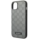Karl Lagerfeld KLHCP14SSAKLHPG iPhone 14 / 15 / 13 6,1" hardcase szary/grey Saffiano Mono Metal Logo