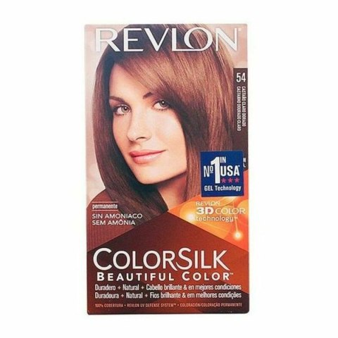 Farba bez Amoniaku Revlon PPAX1183540 Jasny Złocisty Kasztan Nº 54-Castano Claro Dorado (1 Sztuk)