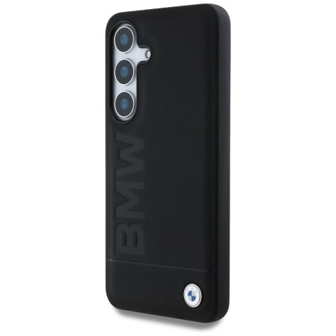 Etui BMW Leather Big Wordmark do SamsungGalaxy S25+ czarny
