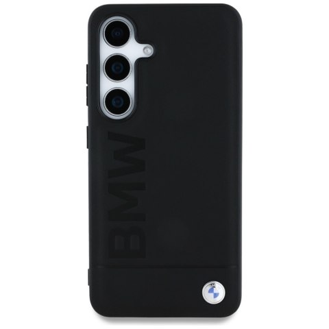 Etui BMW Leather Big Wordmark do SamsungGalaxy S25+ czarny