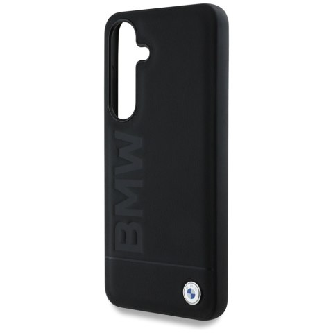Etui BMW Leather Big Wordmark do SamsungGalaxy S25+ czarny