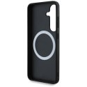 Etui BMW Leather Oversized Stripes MagSafe do Samsung Galaxy S25 czarny