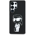 Etui Karl Lagerfeld Silicone Graffiti Ikonik Printed Logo MagSafe do Samsung Galaxy S25 Ultra czarny