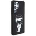 Etui Karl Lagerfeld Silicone Graffiti Ikonik Printed Logo MagSafe do Samsung Galaxy S25 Ultra czarny